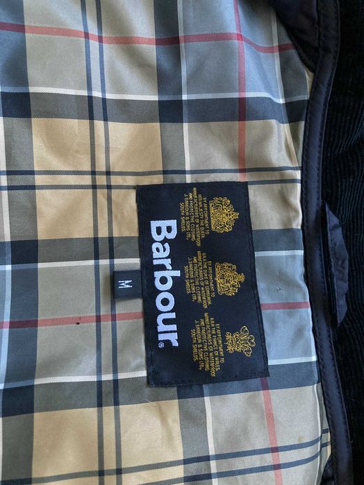 Barbour Tartan Liddesdale quilted jacket мъжко синьо яке размер м