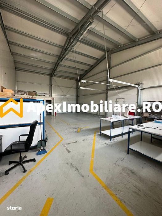Hala Industriala Vest Ploiesti 550 mp + Birouri | Parcare 20 auto | Ac