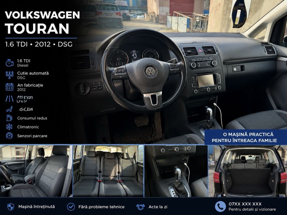 Vw Touran 1.6 TDI dsg