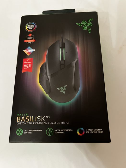 Mouse gaming RAZER Basilisk v3 Chroma RGB 26k dpi nou, sigilat