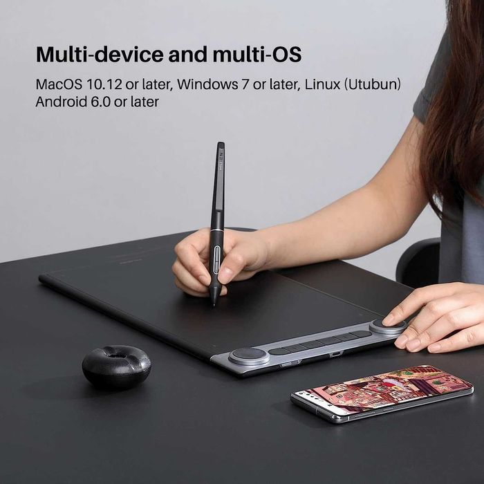 Новинка 2024! Графический планшет Huion Inspiroy Dial 2 Q630M