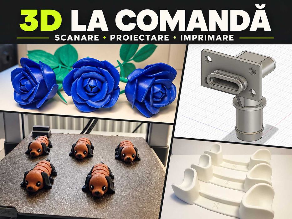 Proiectare, Scanare și imprimare 3D –piese, figurine, statui la comanda