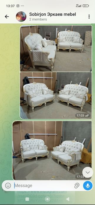 Restavratsiya Toshkent   .xarxil turdagi yumshoq mebellar taʼmirlash