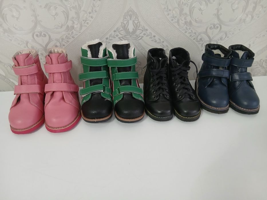 Ортопедические ботинки коженные