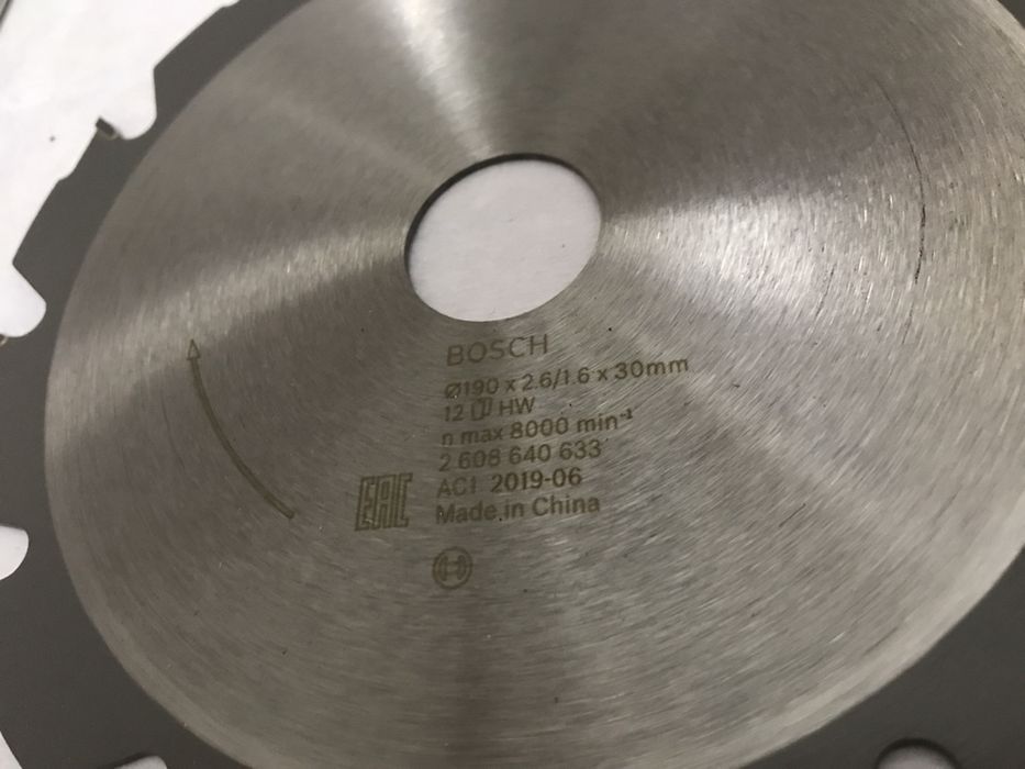 Panza Circular Bosch 190X2.6X30 MM Z-12 CONSTRUCT LEMN