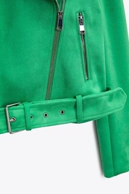 Зелено яке ZARA с колан - XS