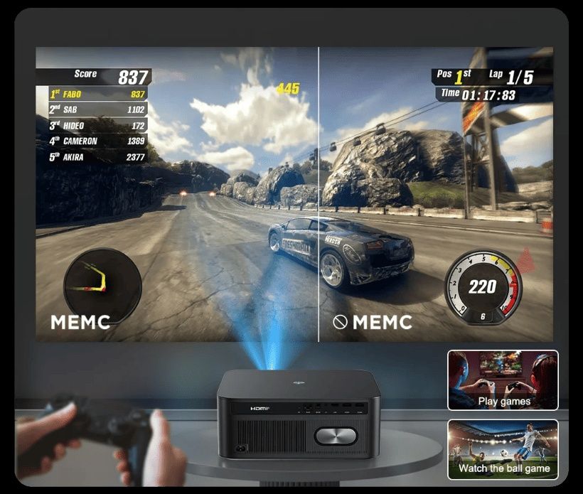 Proektor:  THUNDEAL TD98 PRO 3D