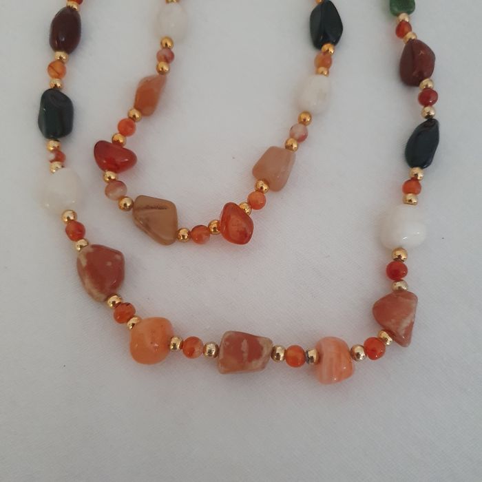 Colier agate naturale
