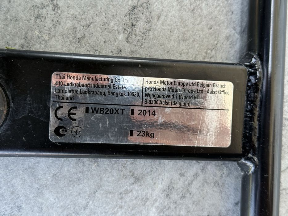 Motopompa honda WB20XT