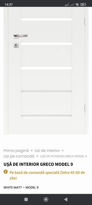 Foi uși interior la preturi inedite