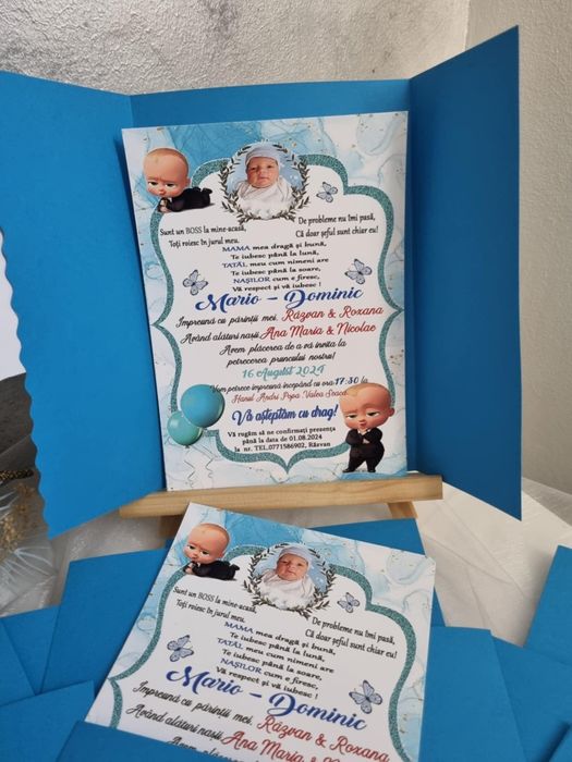 Realizăm invitații nuntă/cununie/cumătrie în format normal sau digital