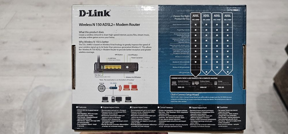 Wi-Fi ADSL2+ модем-маршрутизатор D-Link DSL-2640U

Состояние: б