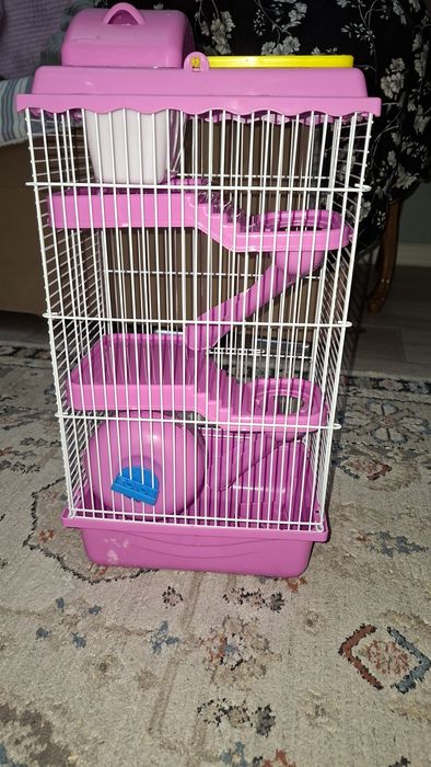 Прлжам клетку для хомяка(домик)