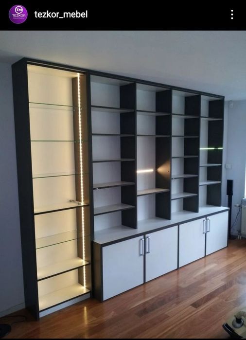 Mebel na zakaz vitrina stelaj polka shkaf