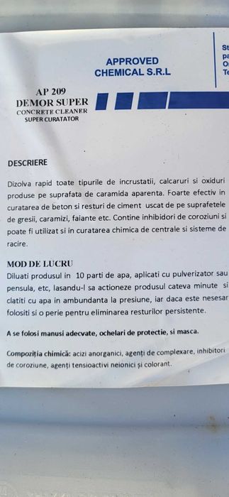 Decofrol, pentru curățarea panourilor dokka!