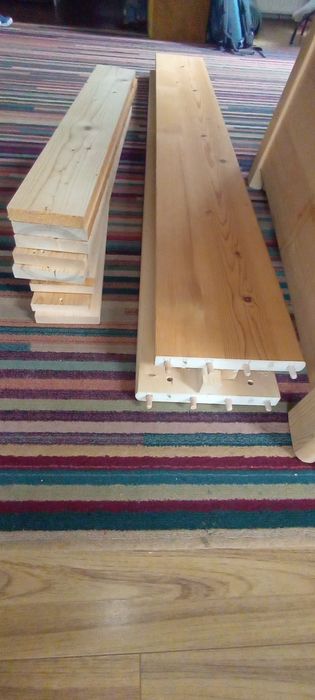 Pat lemn masiv 200/90 saltea inclusa