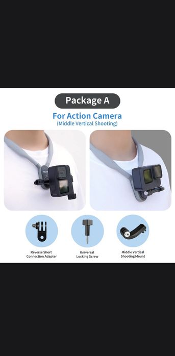 Telesin магнитное крепление на шею для экш камер и телефона.