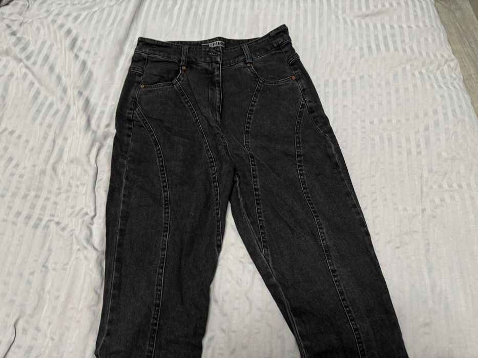 Черни дънки с висока талия Alessa - L размер