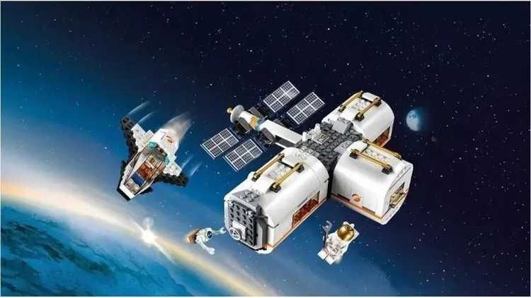 Конструктор Лунная космическая станция  City 436деталей лего совместим