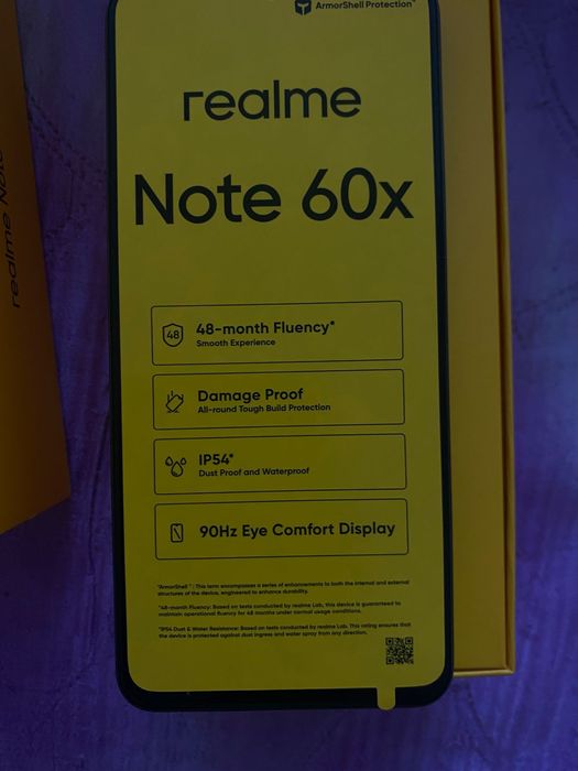 Продам телефон Realme note 60x