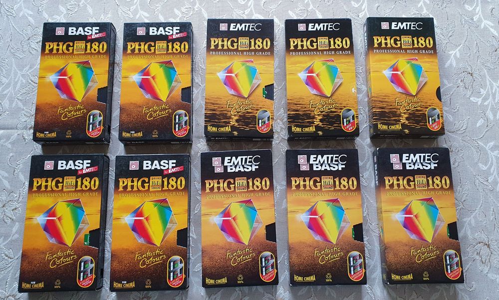 Видеокасети BASF phg , EMTEC phg 180