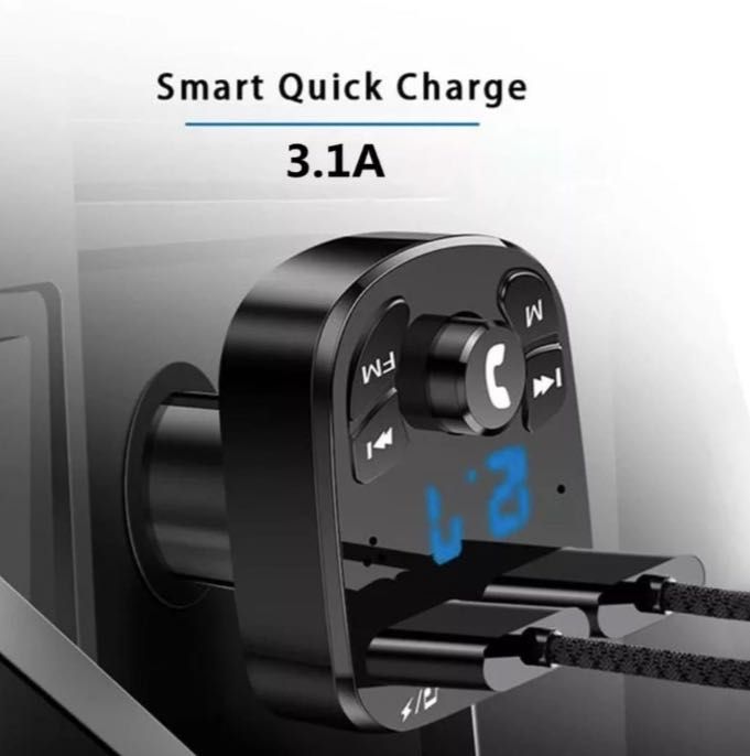 NOU SIGILAT Modulator FM Bluetooth