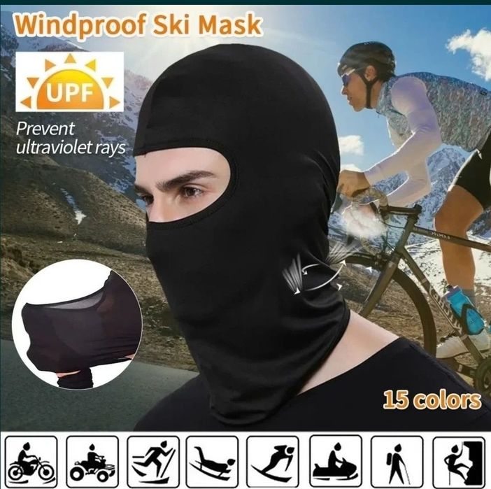 Cagula Moto Neagra, mărime unica elastica , material subtire