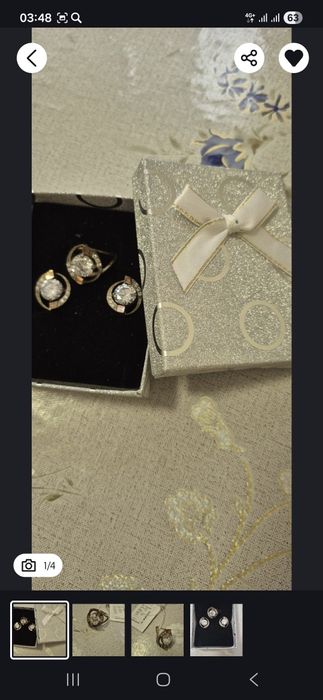 Серебряный набор 925пробы