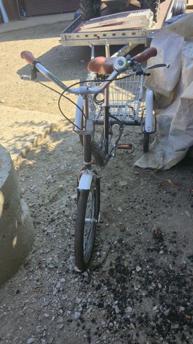 Tricicletă adulți cu coș