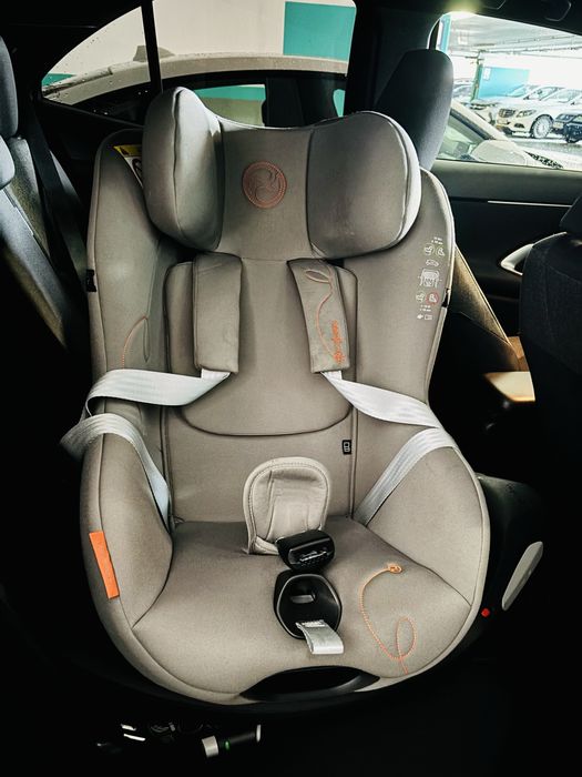 Scaun auto pentru copii Cybex Gold Sirona Gi i-Size Plus Stone Grey/Orange