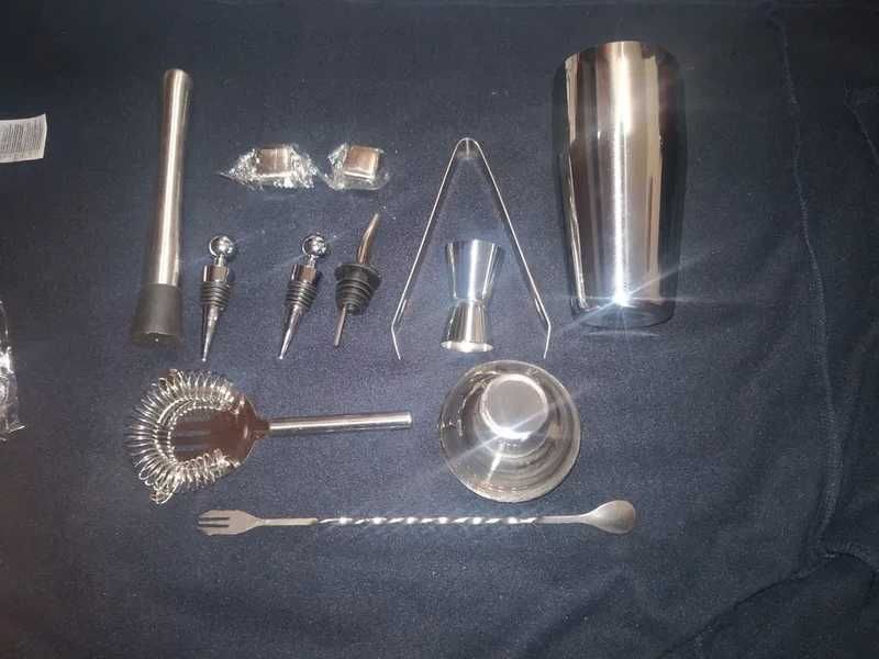 Shaker inox Profesional - kit complet - 12 piese