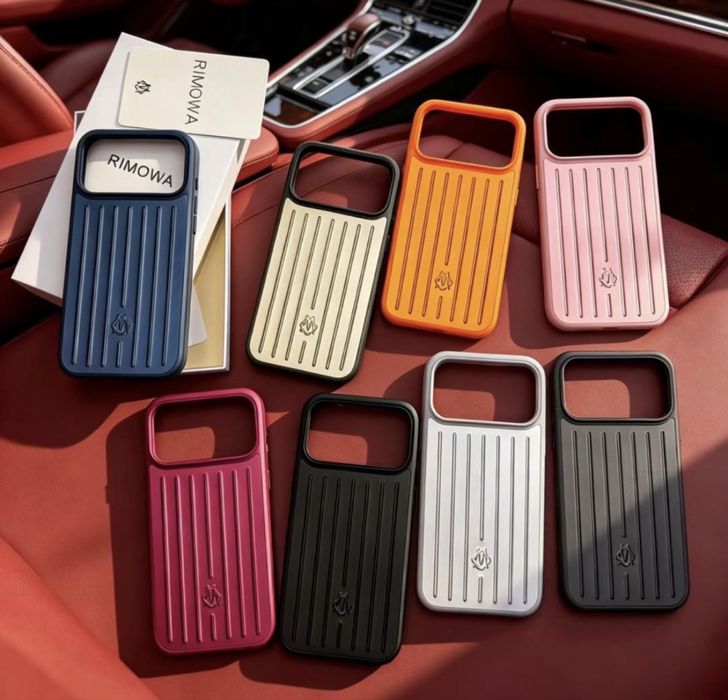 Husa RIMOWA - iPhone 17 Pro Max - Silver / Black / Orange / Blue