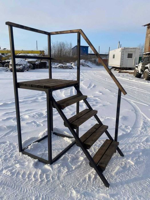 Банный чан c водяным контуром на 6-8 чел + Большая лестница