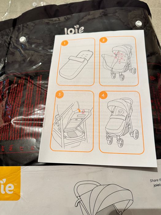 Чехол на ноги для коляски joie litetrax