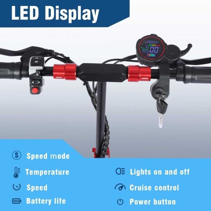 Електрически скутер, тротинетка със седалка 1200W 18AH, 55 км/ч