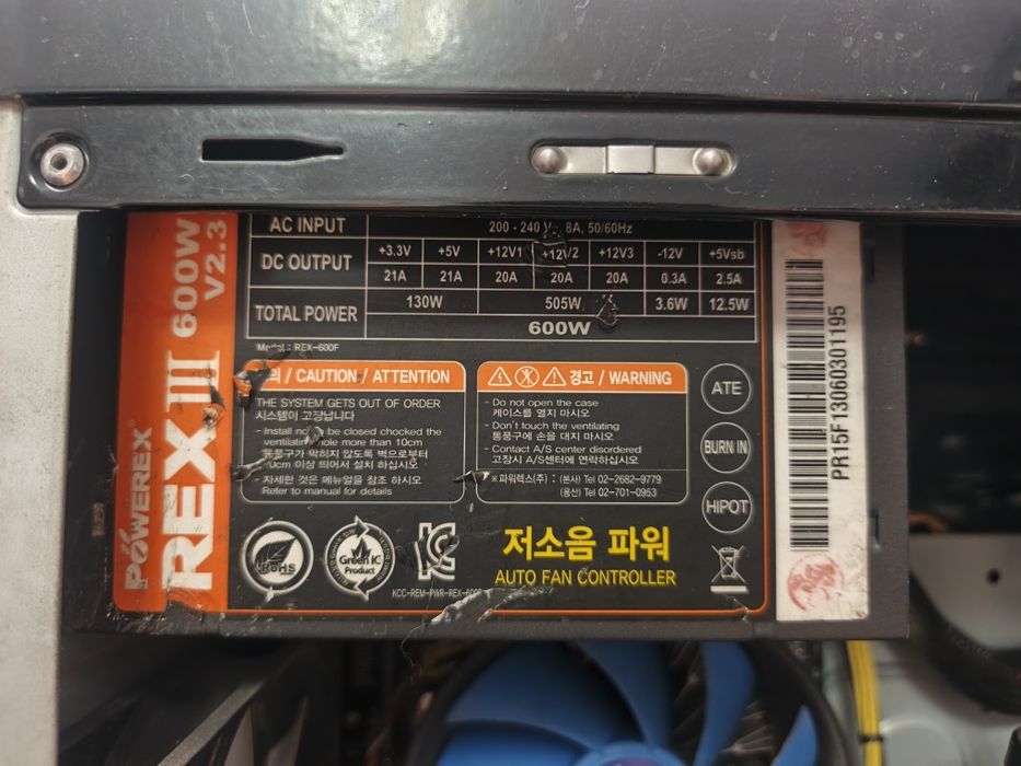 Videokarta 4gb, 256bit va 600w blokpitaniya