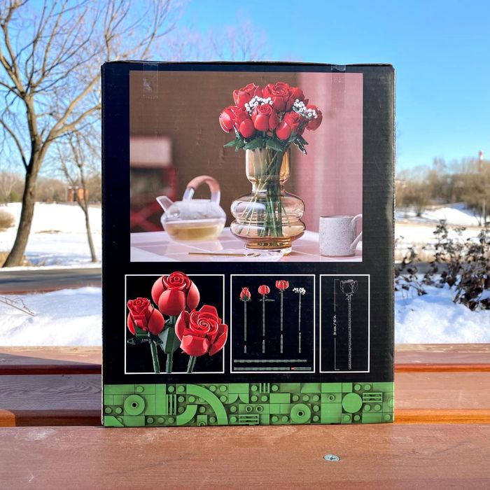 Конструктор Botanicals Букет роз 822 детали