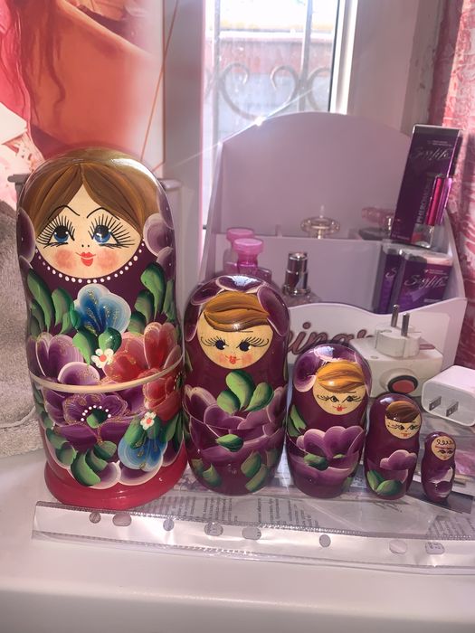 Матрешка натуральное дерево 5 в 1