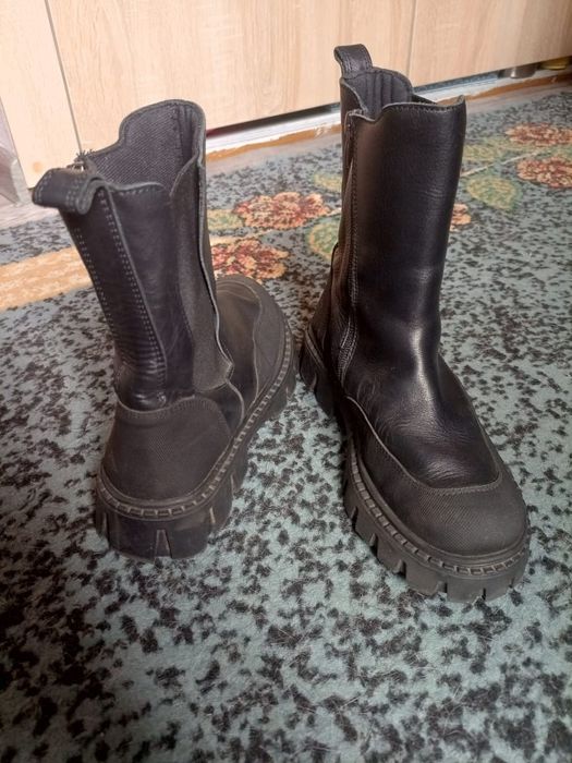 Кожаные сапоги!!