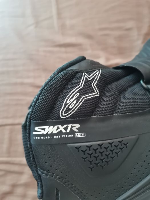 Кожени боти за мотор Alpinestars SMX-1 R V2 Vented