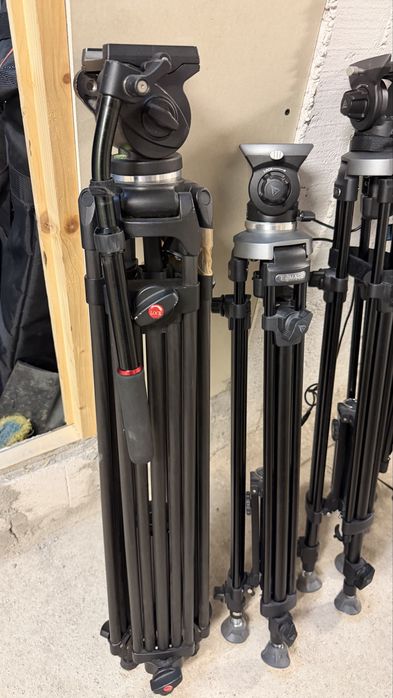 Set 3 trepied solid profesional video