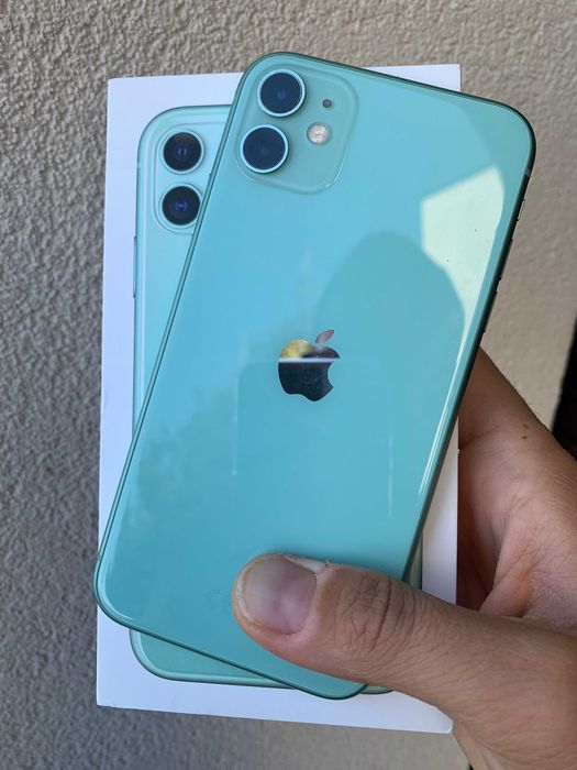 iPhone 11 Green Special Edition 128 GB la cutie ca NOU Sanatate Baterie 100%