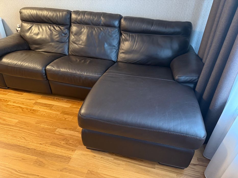 Кожен ъглов диван - Natuzzi