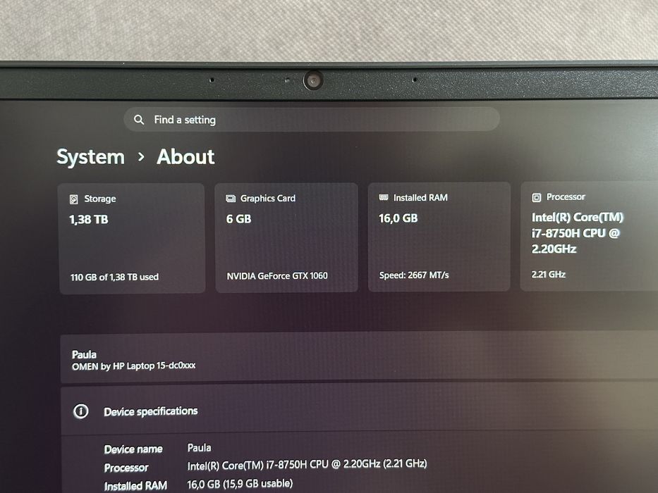 Laptop Gaming HP Omen 15