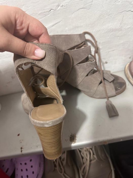 Замшевые туфли натуралка