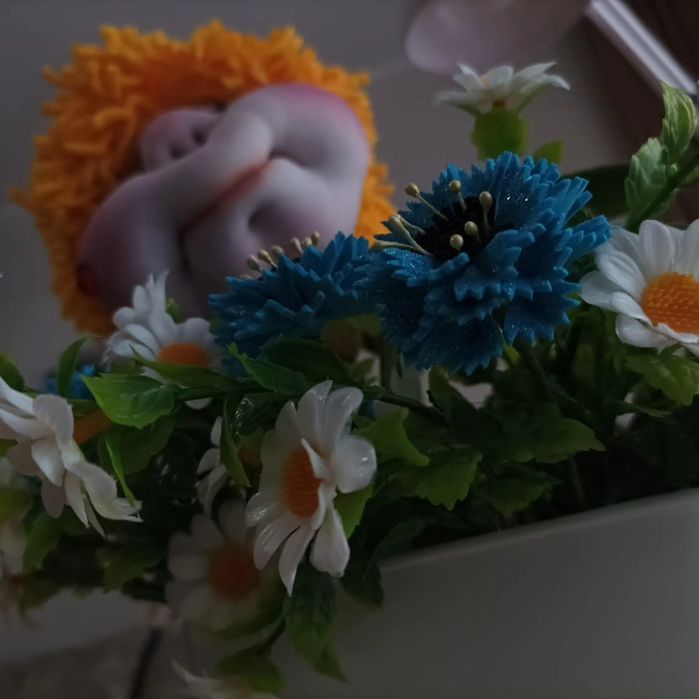 Куклы-цветы из капрона. Ручная работа