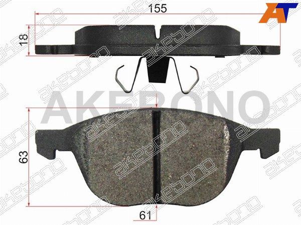 Колодки тормозные Mazda Axela