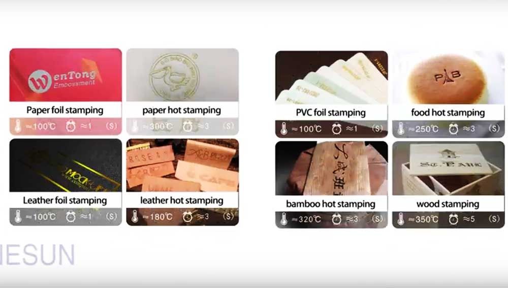 Нова термо преса (машина за топъл печат с клишета) горещо маркиране