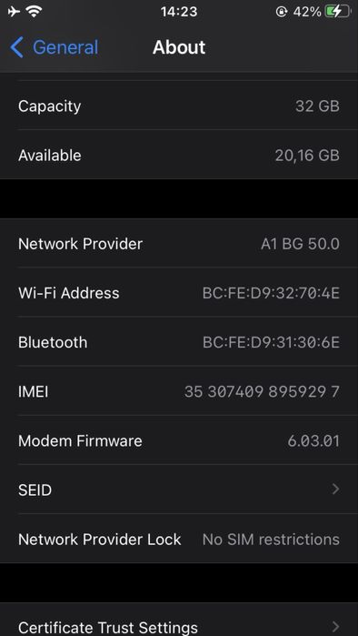 Iphone 7 32BG Black