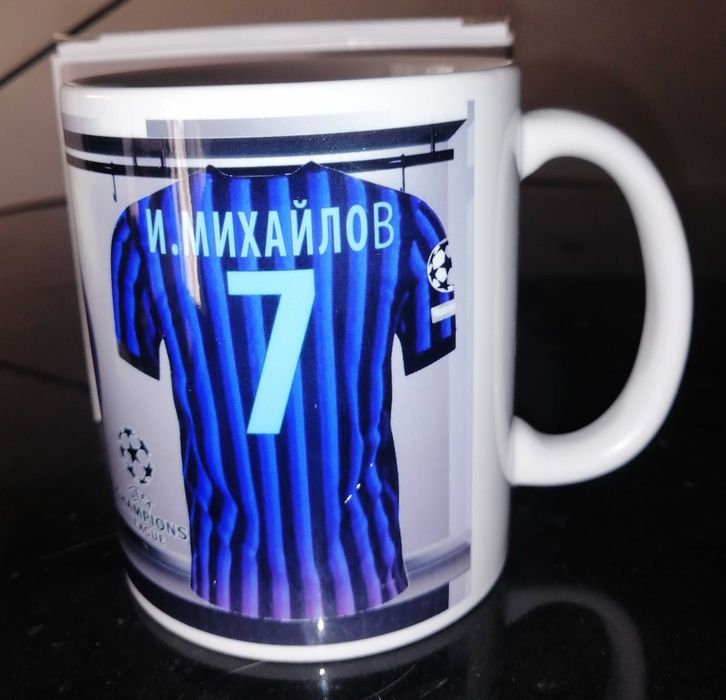 Футблни Фен чаши на Интер с име и номер!Футболна Чаша на FC INTER!